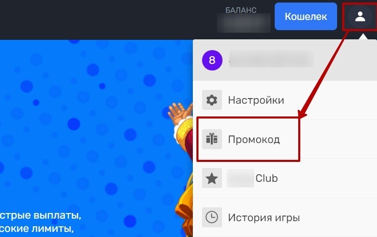 Ввести промокод